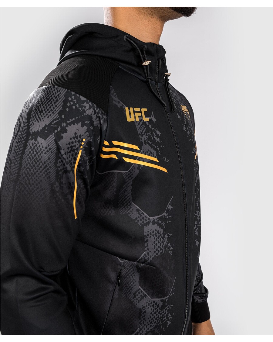 Персонализированная аутентичная мужская толстовка с капюшоном UFC «Адреналин» от Venum Fight Night — Чемпион