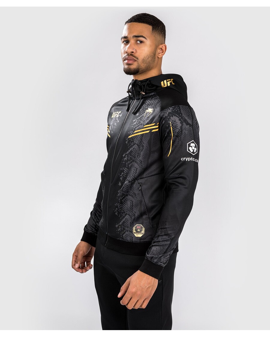 Персонализированная аутентичная мужская толстовка с капюшоном UFC «Адреналин» от Venum Fight Night — Чемпион