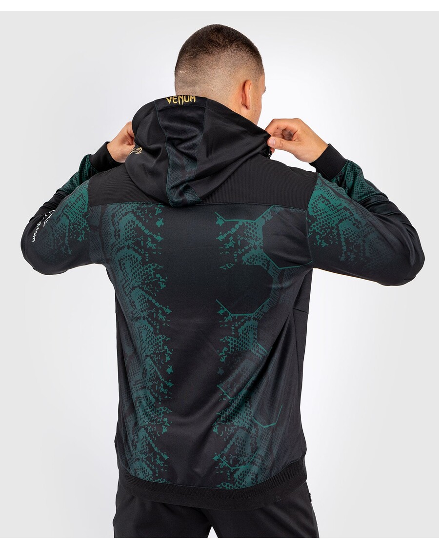 Ufc Adrenaline By Venum Isikupärastatud Autentne Võitlusõhtu Meeste Kapuuts – Smaragdväljaanne – Roheline/must/kuldne
