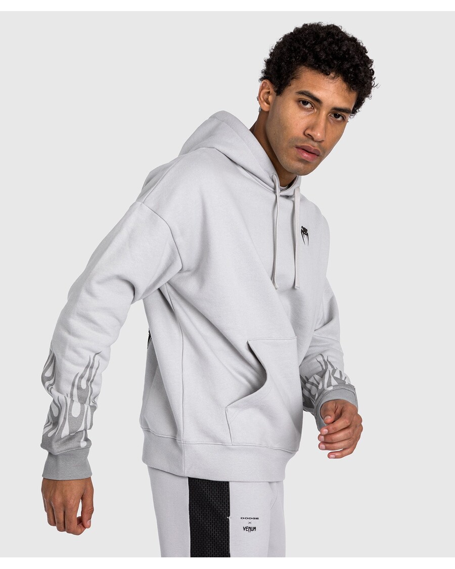 Mikina S Kapucí Venum X Dodge Challenger Srt Demon 170 - šedá