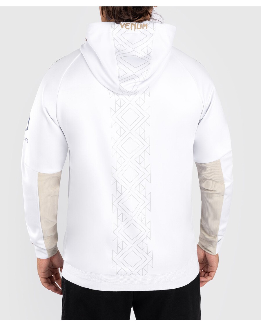 Felpa Con Cappuccio Da Uomo Walkout Personalizzata Authentic Fight Night Di Venum Ufc Noche - Bianca