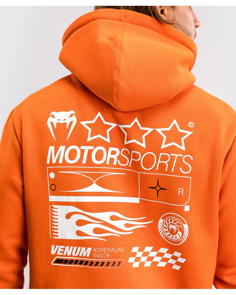 Venum Motorsport Pulover S Kapuco - Mandarina