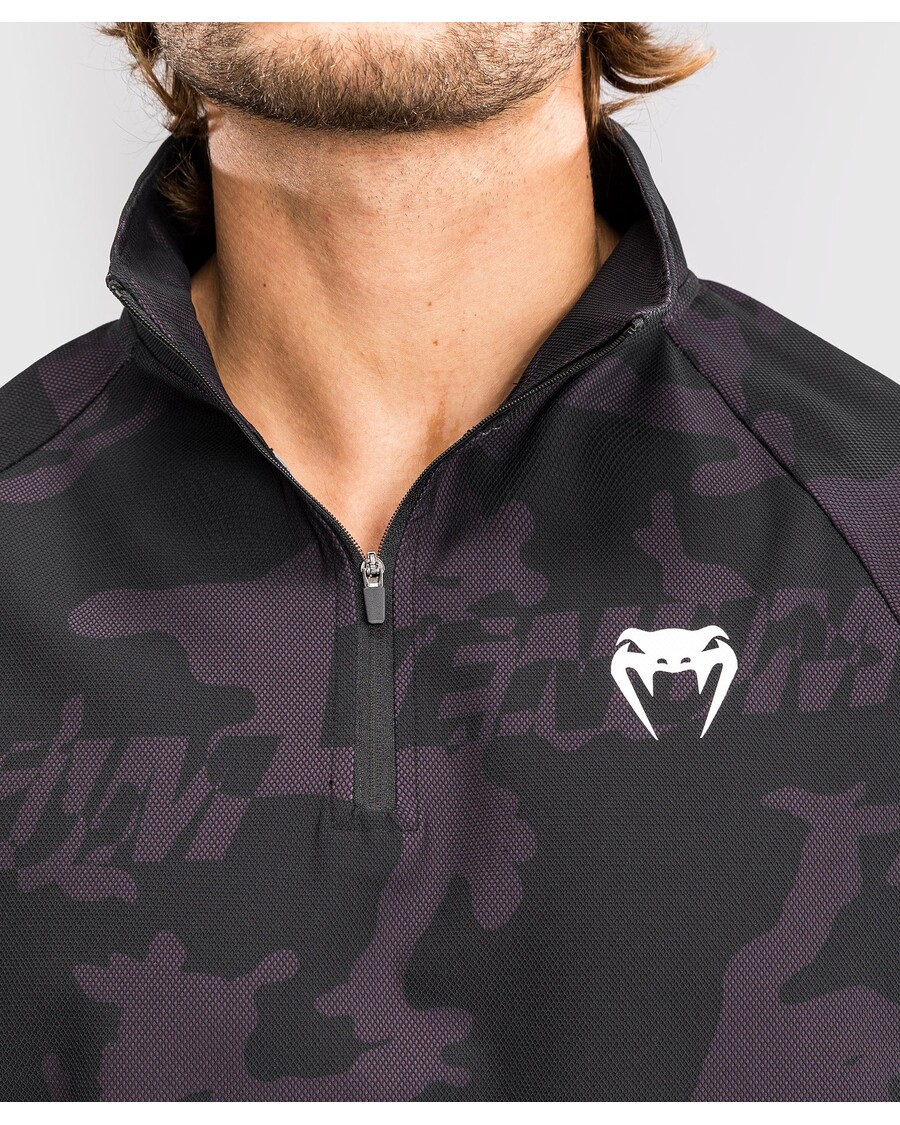 Мужская куртка на полумолнии Venum Trooper - черный/фиолетовый