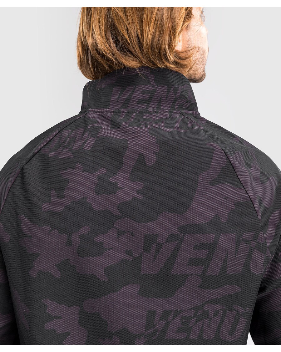 Мужская куртка на полумолнии Venum Trooper - черный/фиолетовый