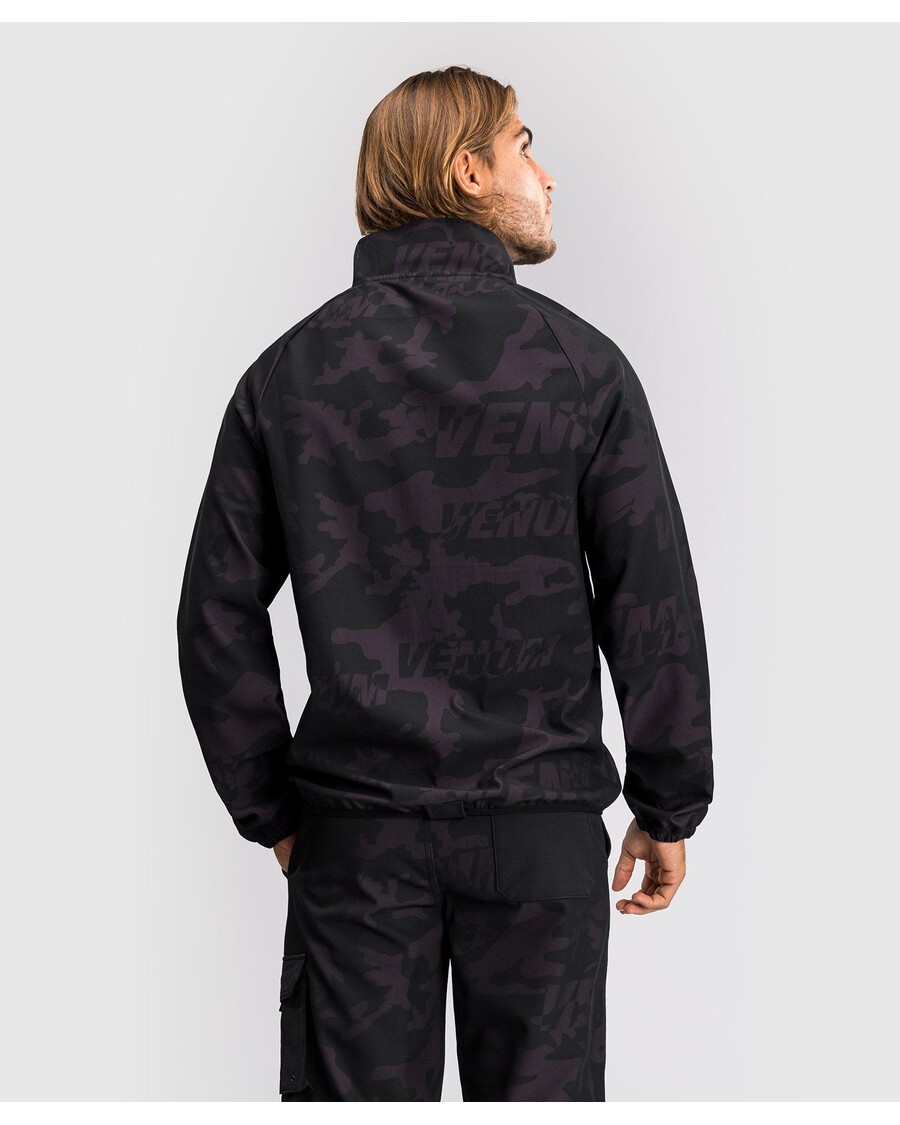 Мужская куртка на полумолнии Venum Trooper - черный/фиолетовый