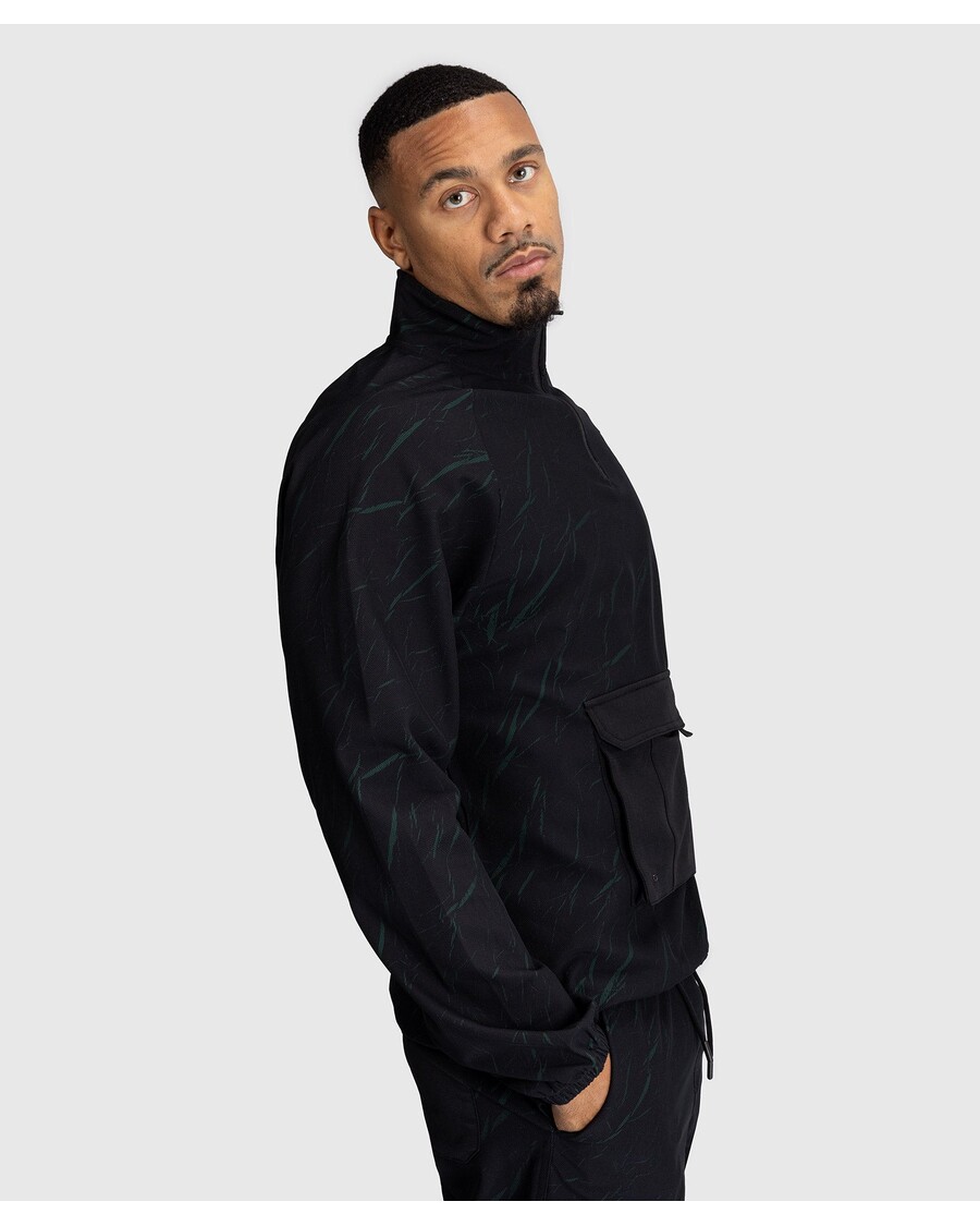 Pánská Bunda Na Zip Venum Trooper - černá/lesní Zelená