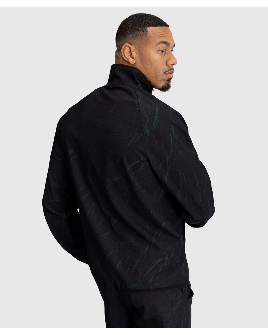 Pánská Bunda Na Zip Venum Trooper - černá/lesní Zelená