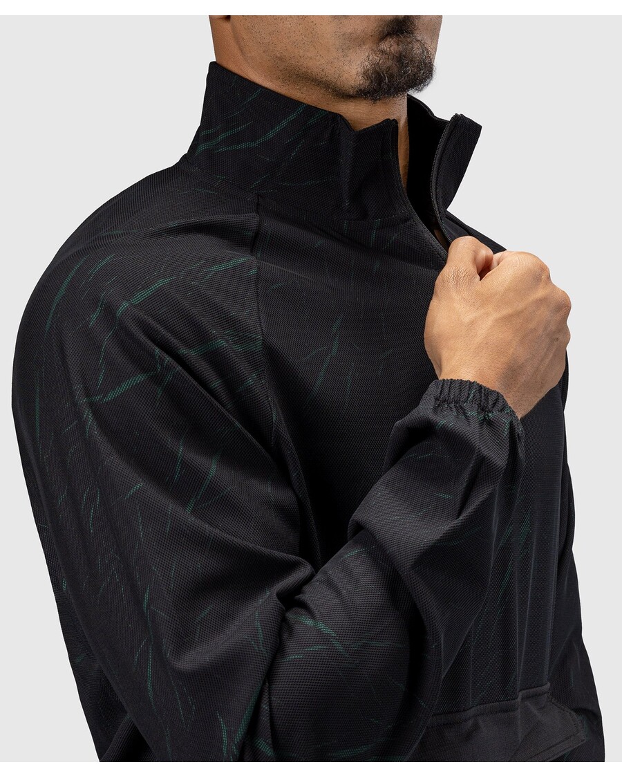 Pánská Bunda Na Zip Venum Trooper - černá/lesní Zelená