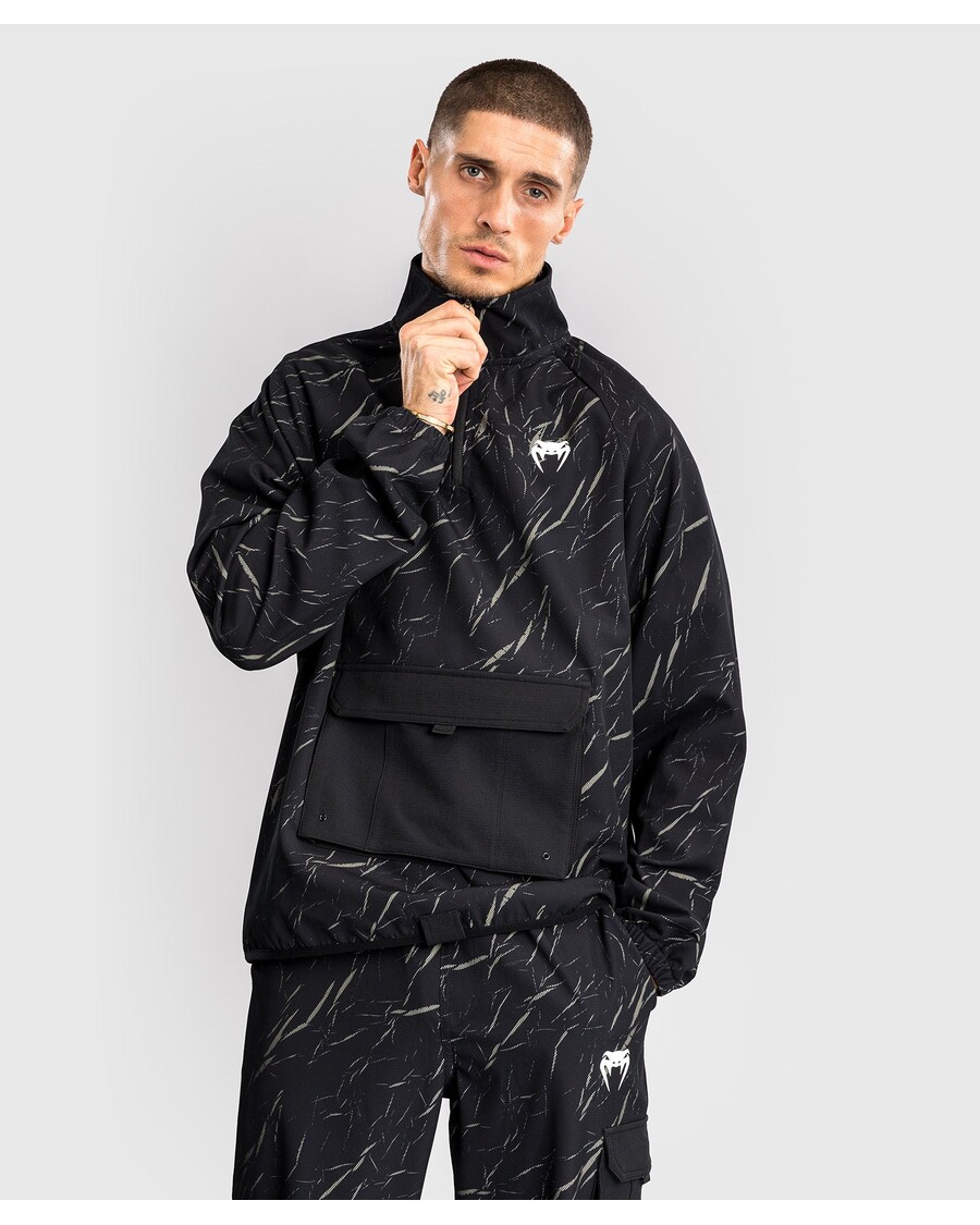 ژاکت نیمه زیپ مردانه Venum Trooper - شن و ماسه سیاه/سنگ