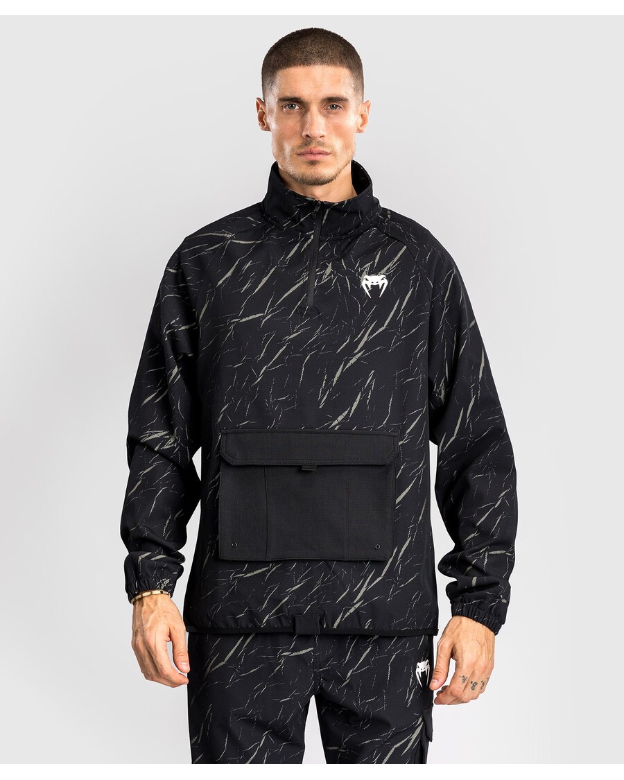 ژاکت نیمه زیپ مردانه Venum Trooper - شن و ماسه سیاه/سنگ