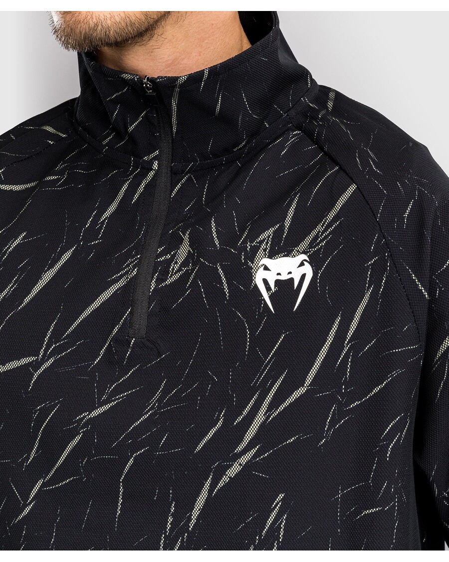 ژاکت نیمه زیپ مردانه Venum Trooper - شن و ماسه سیاه/سنگ