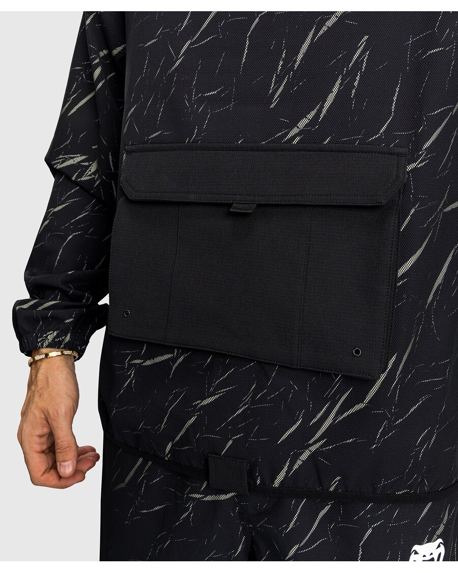 ژاکت نیمه زیپ مردانه Venum Trooper - شن و ماسه سیاه/سنگ