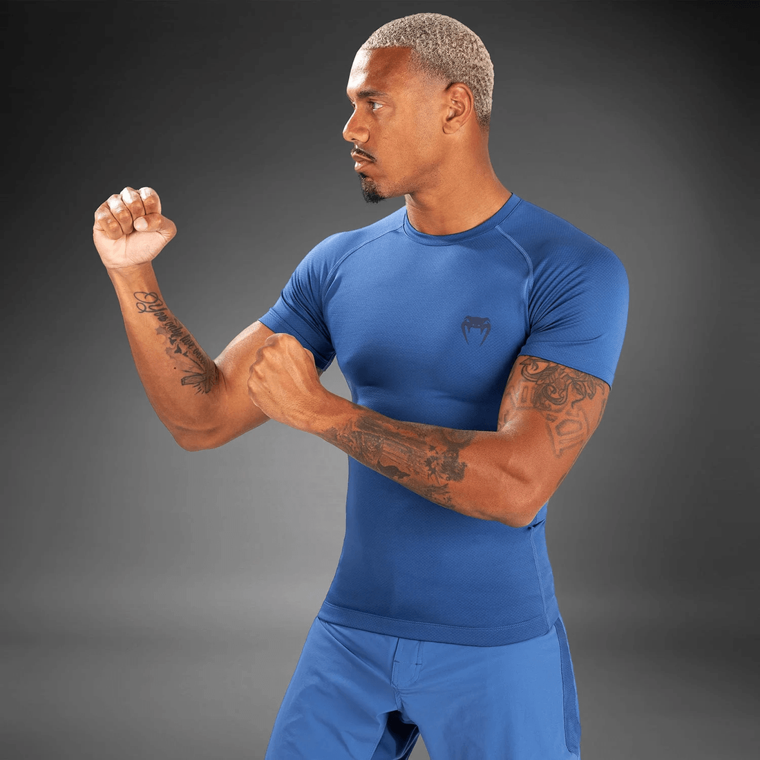 Venum Contender Men’s Short Sleeve Rashguard - Blue