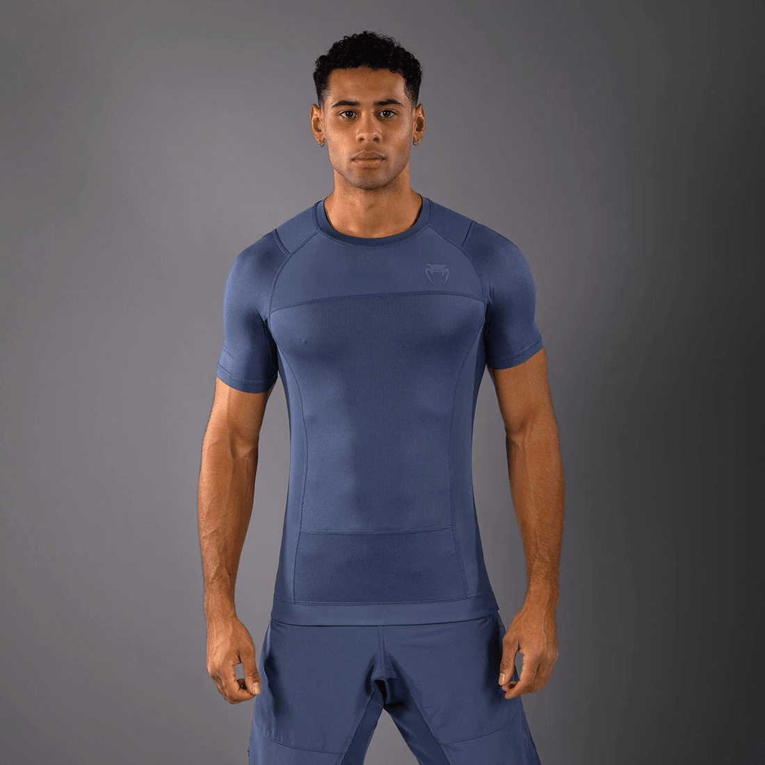 Venum G-Fit Air Men's Short Sleeve Rashguard - Foggy Blue