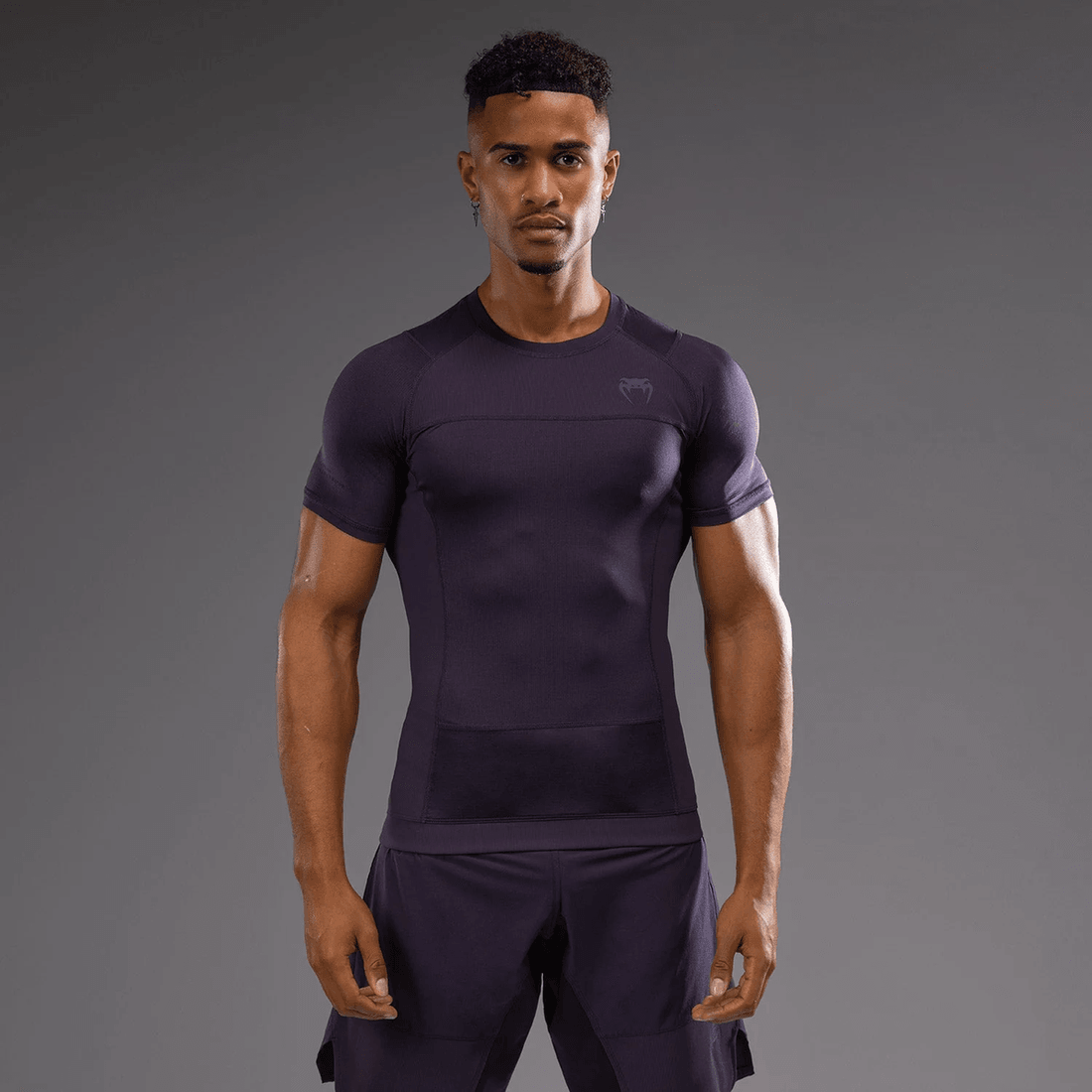 Venum G-Fit Air Men's Short Sleeve Rashguard - Deep Purple