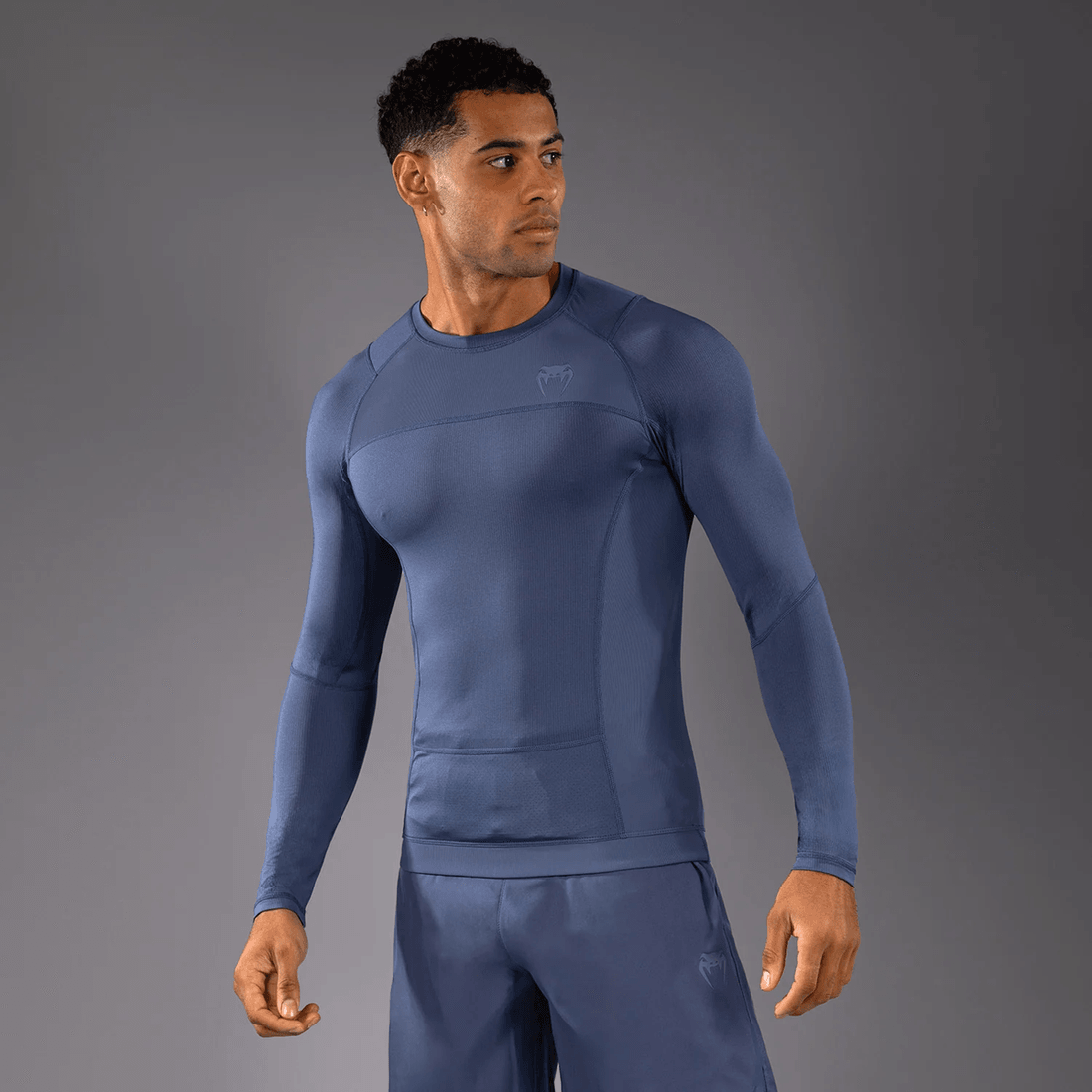 Venum G-Fit Air Men's Long Sleeve Rashguard - Foggy Blue