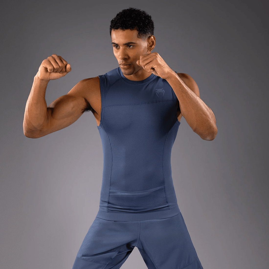 Venum G-Fit Air Men's Sleeveless Rashguard - Foggy Blue