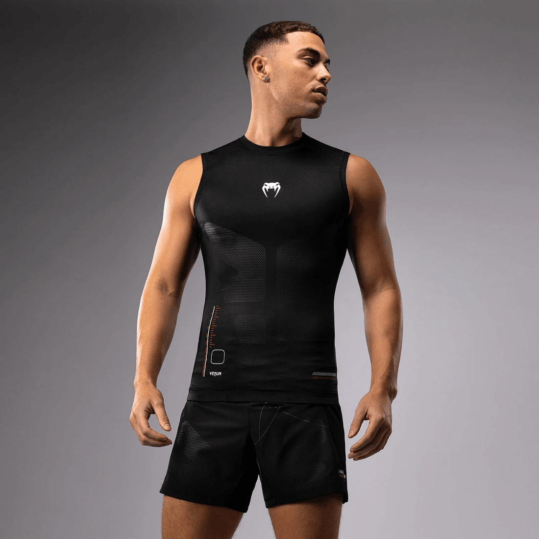 Venum Tactical XT Sleeveless Rashguard - Black/Fire Red