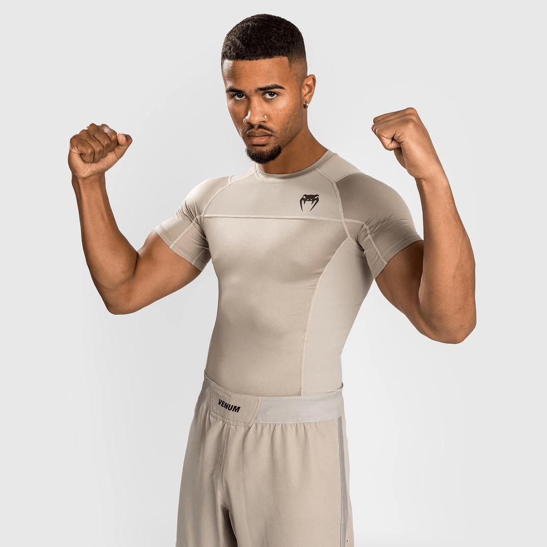 Venum G-Fit Air Rashguards Shortsleeve - Sand