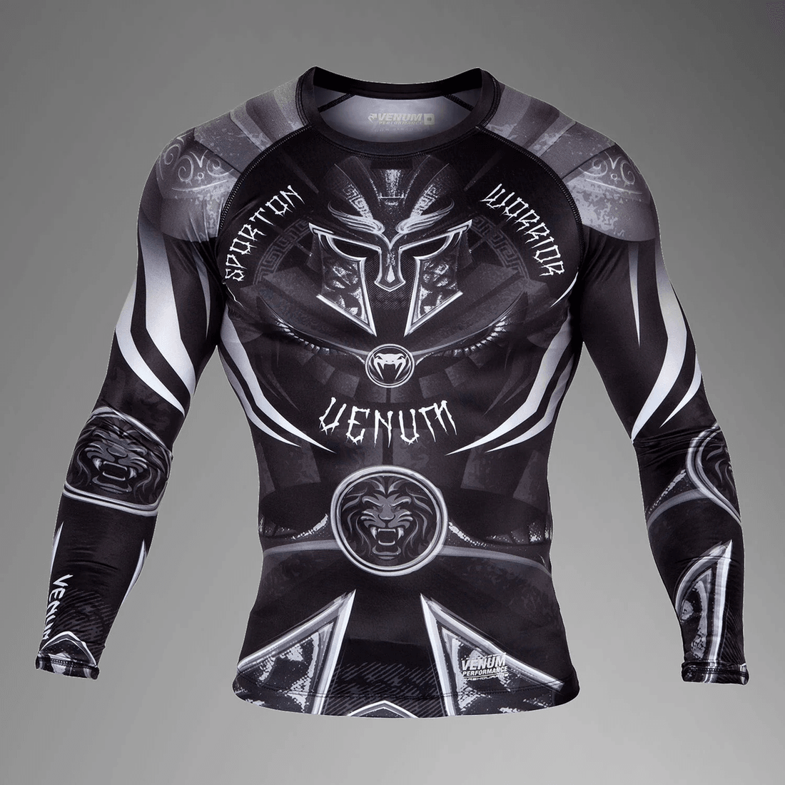 Venum Gladiator 3.0 Rashguard - Long Sleeves - Black/White