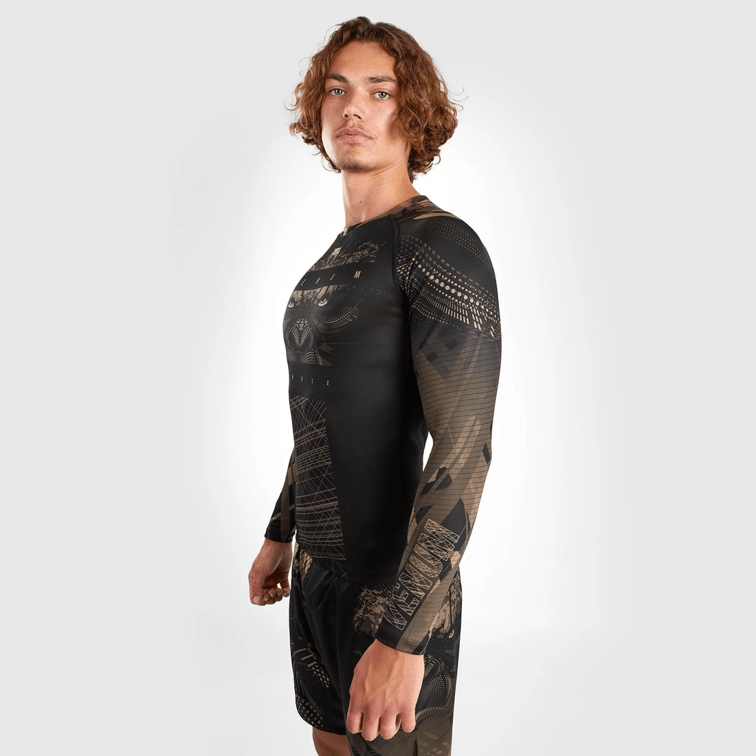 Venum Gorilla Jungle Rashguard Long Sleeves - Black/Sand