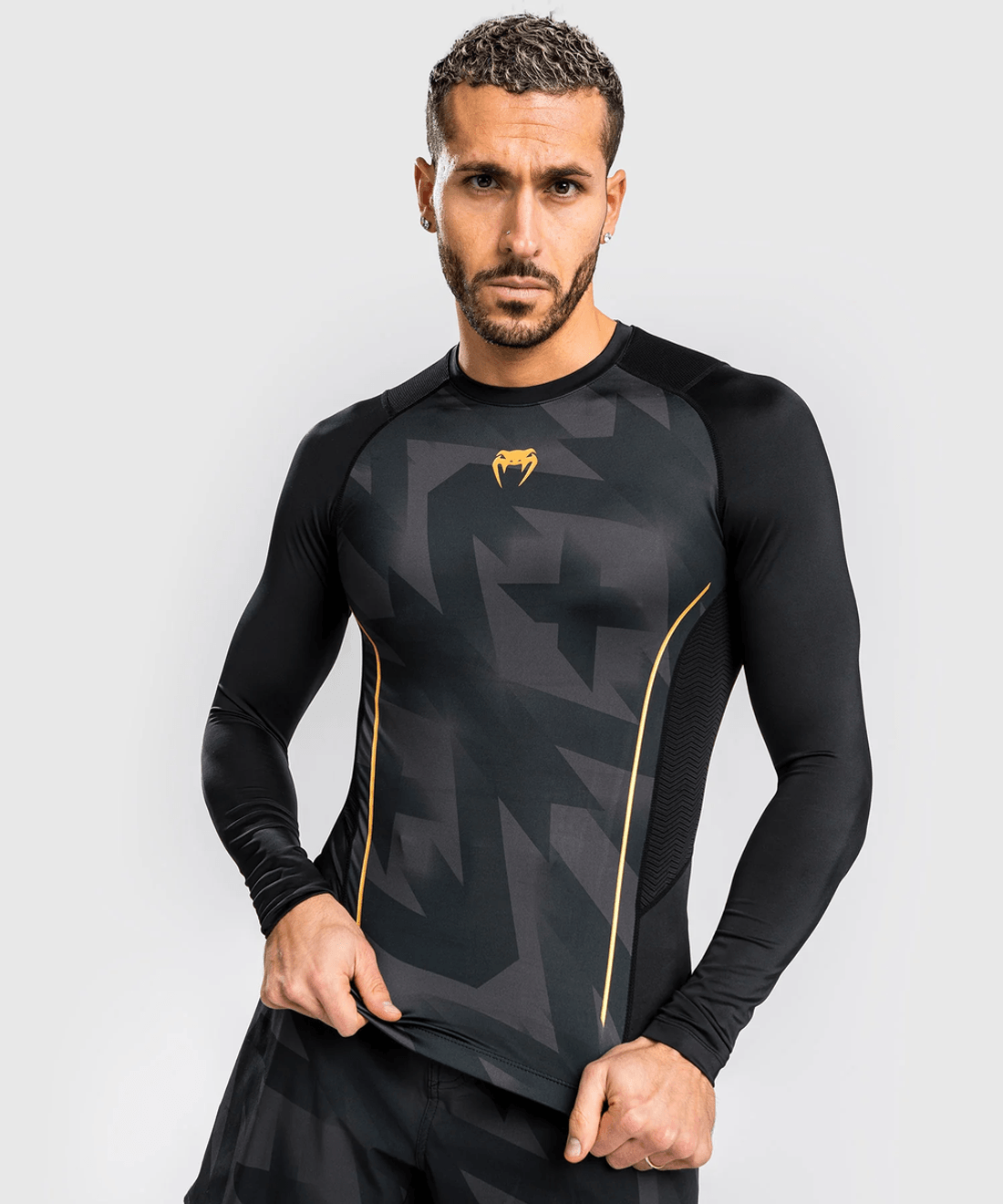 Venum Razor Rashguard De Mangas Largas - Negro/dorado