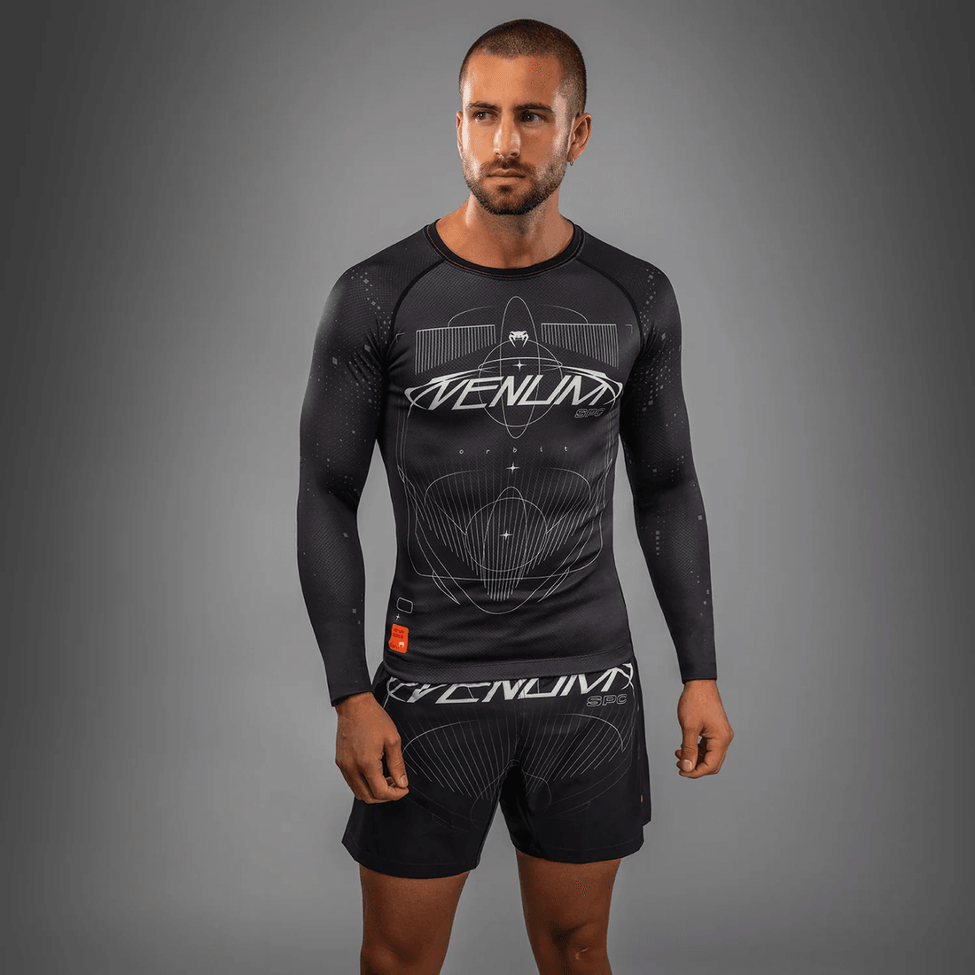 Venum Eclipse Long Sleeve Rashguard - Black/Ivory