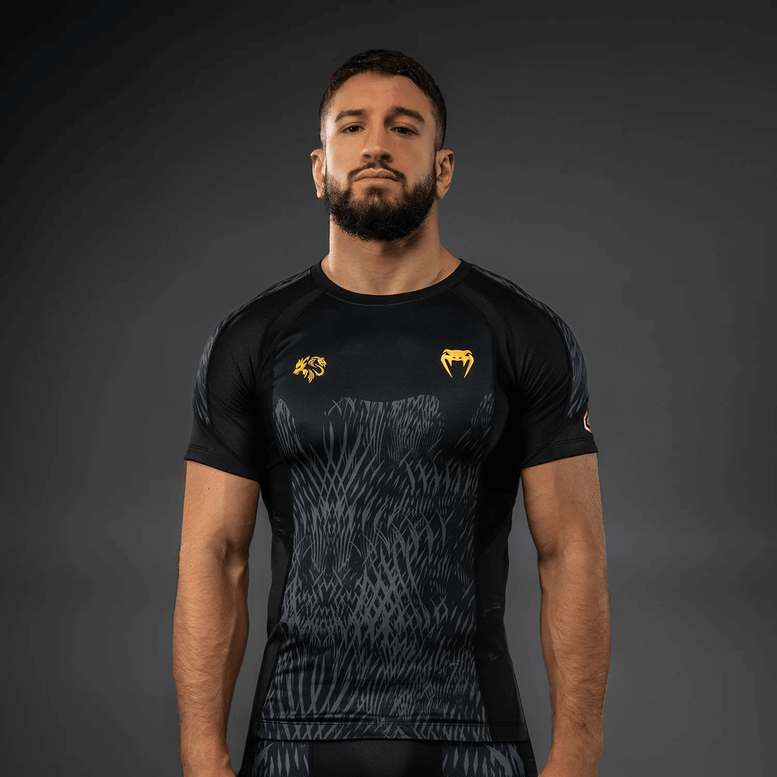 Venum x Chimaev Rashguards - Black/Grey