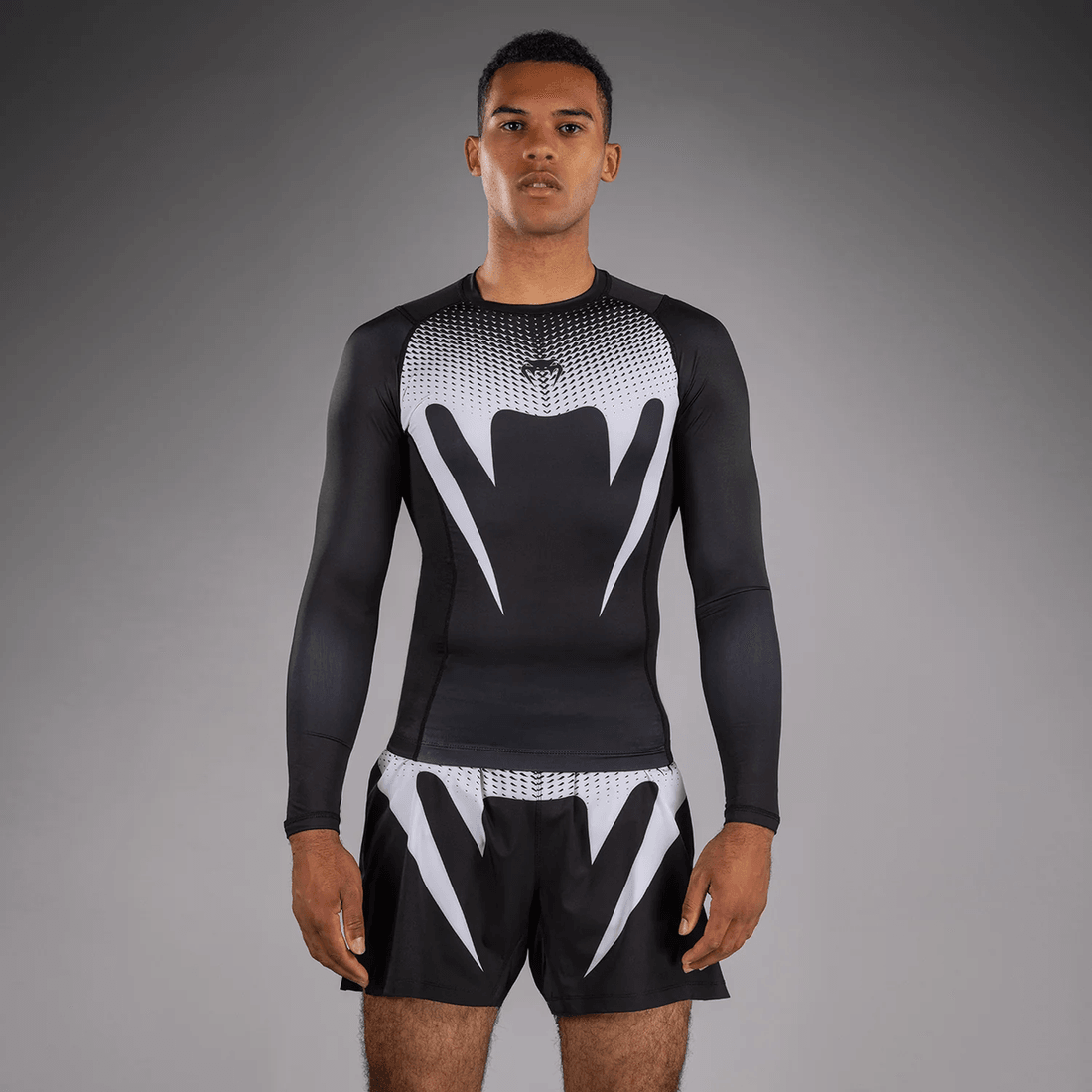 Venum No Gi Rashguards - Black/White