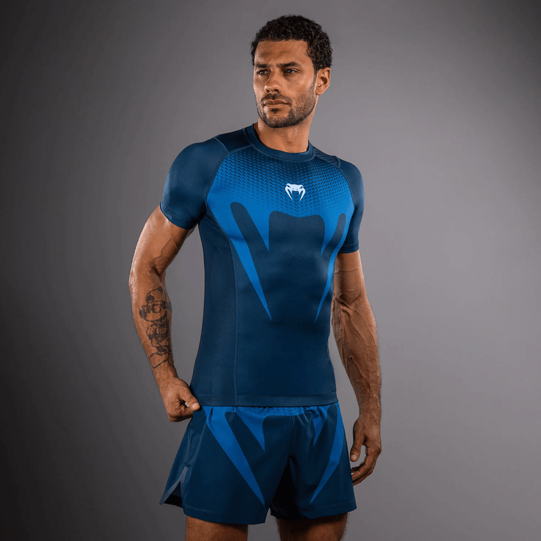 Venum No Gi Rashguards - Indigo