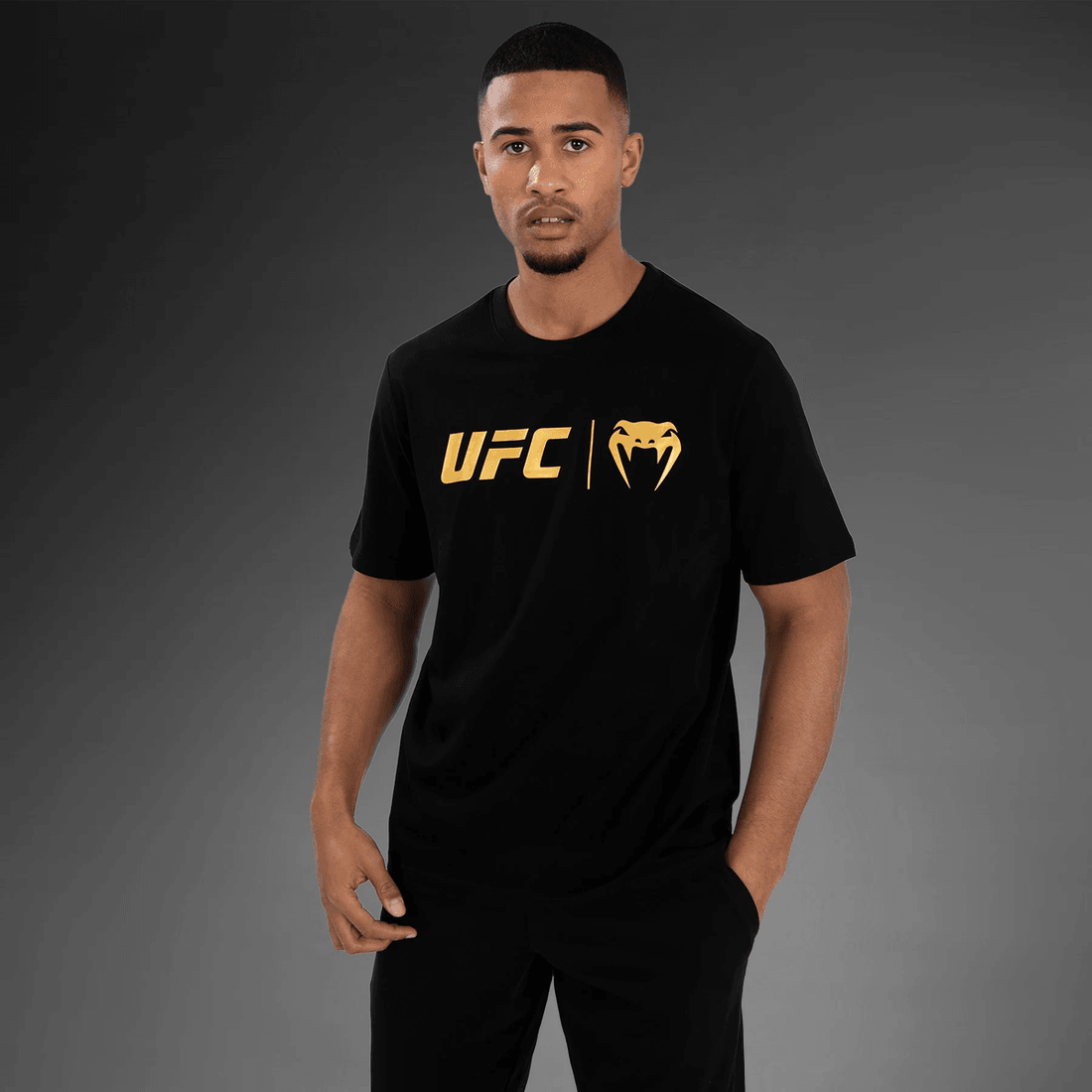 UFC Venum Classic  T-Shirt - Black/Gold