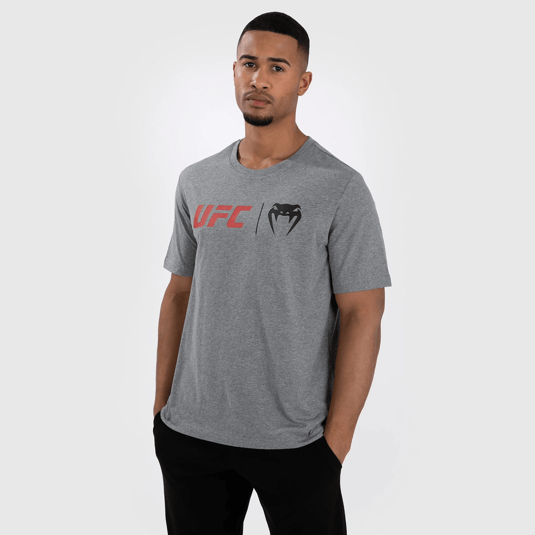UFC Venum Classic T-Shirt - Grey/Red