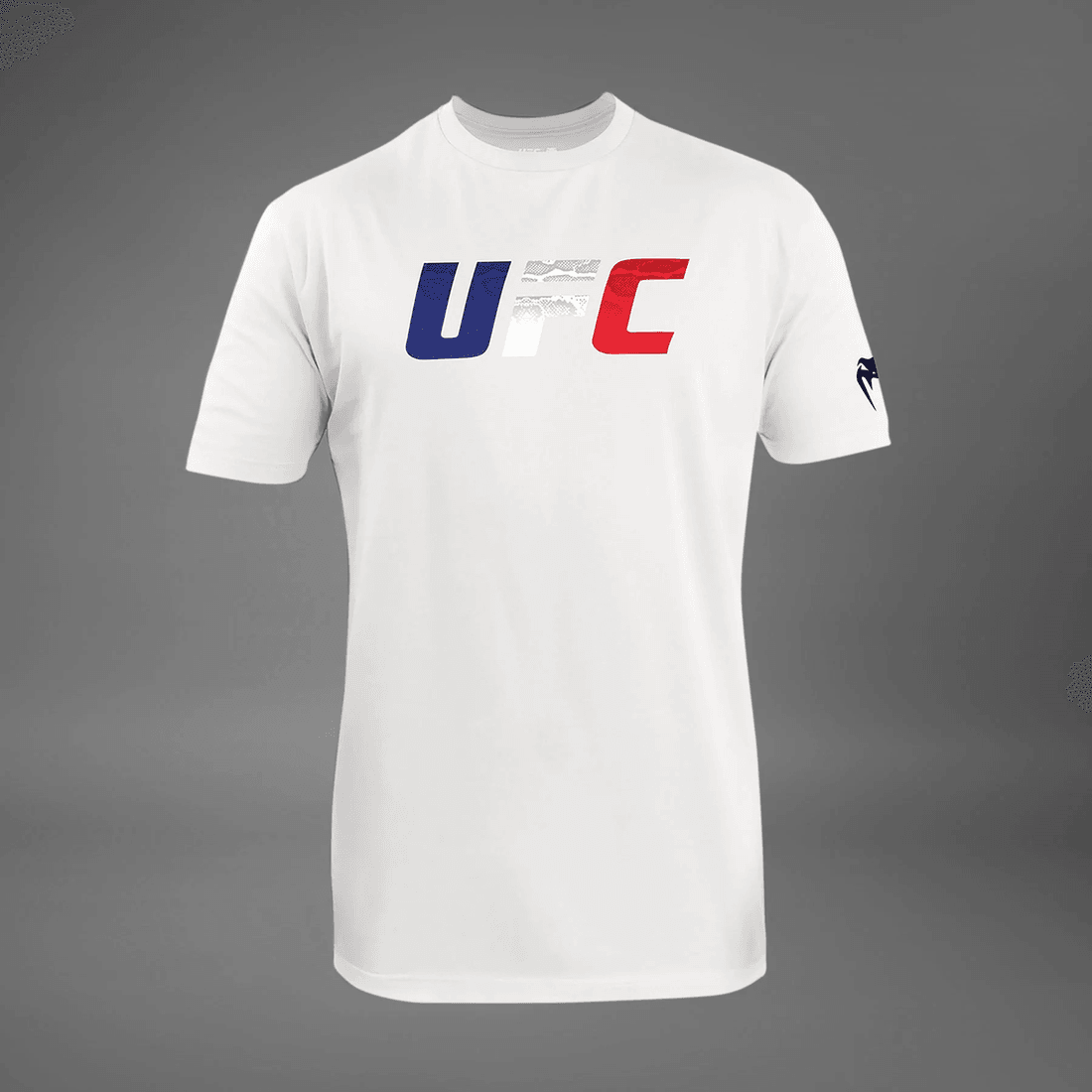 Men's UFC Unrivaled by Venum White French Flag T-Shirt