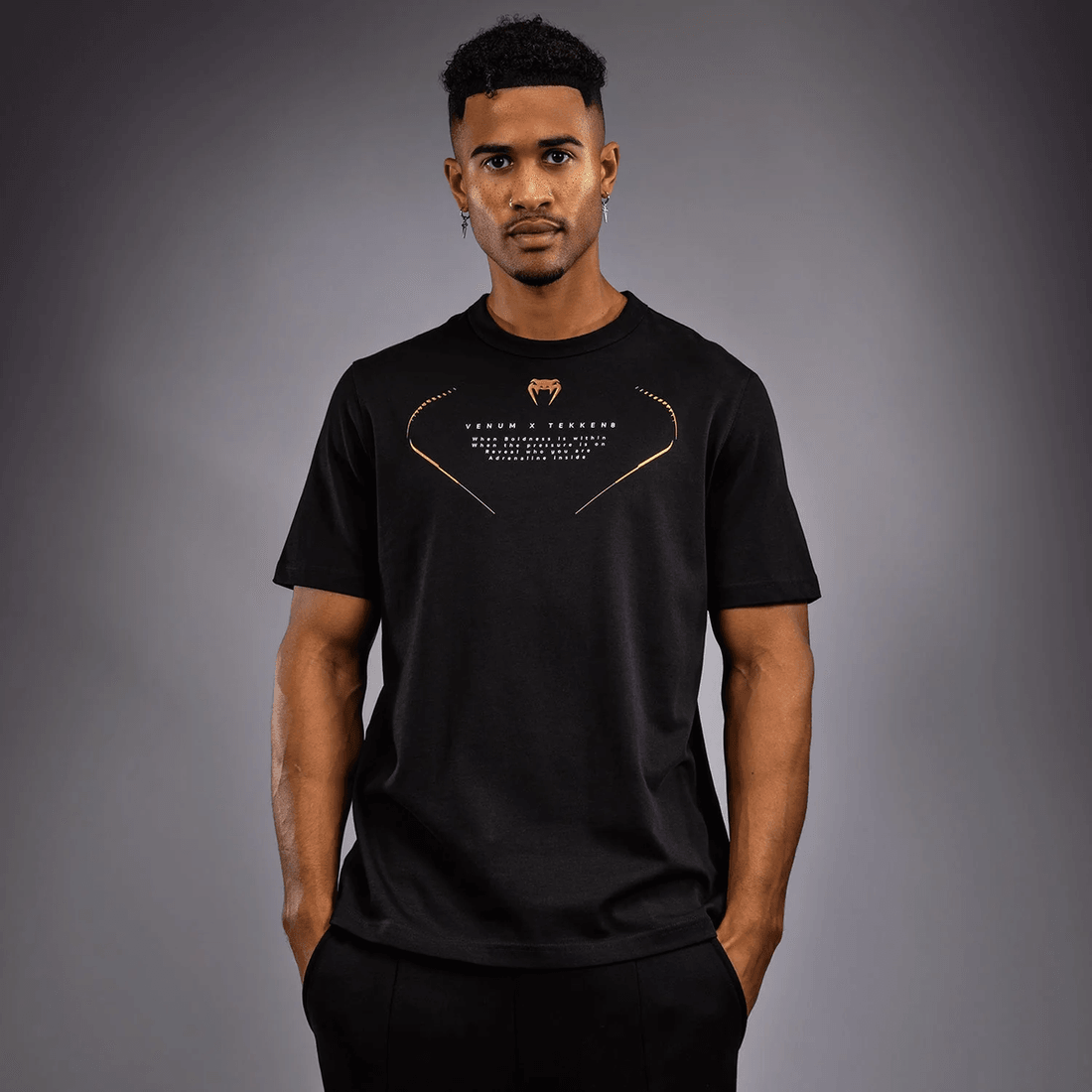 Venum x TEKKEN 8 - Marshall Law T-Shirt - Black/Red/Gold