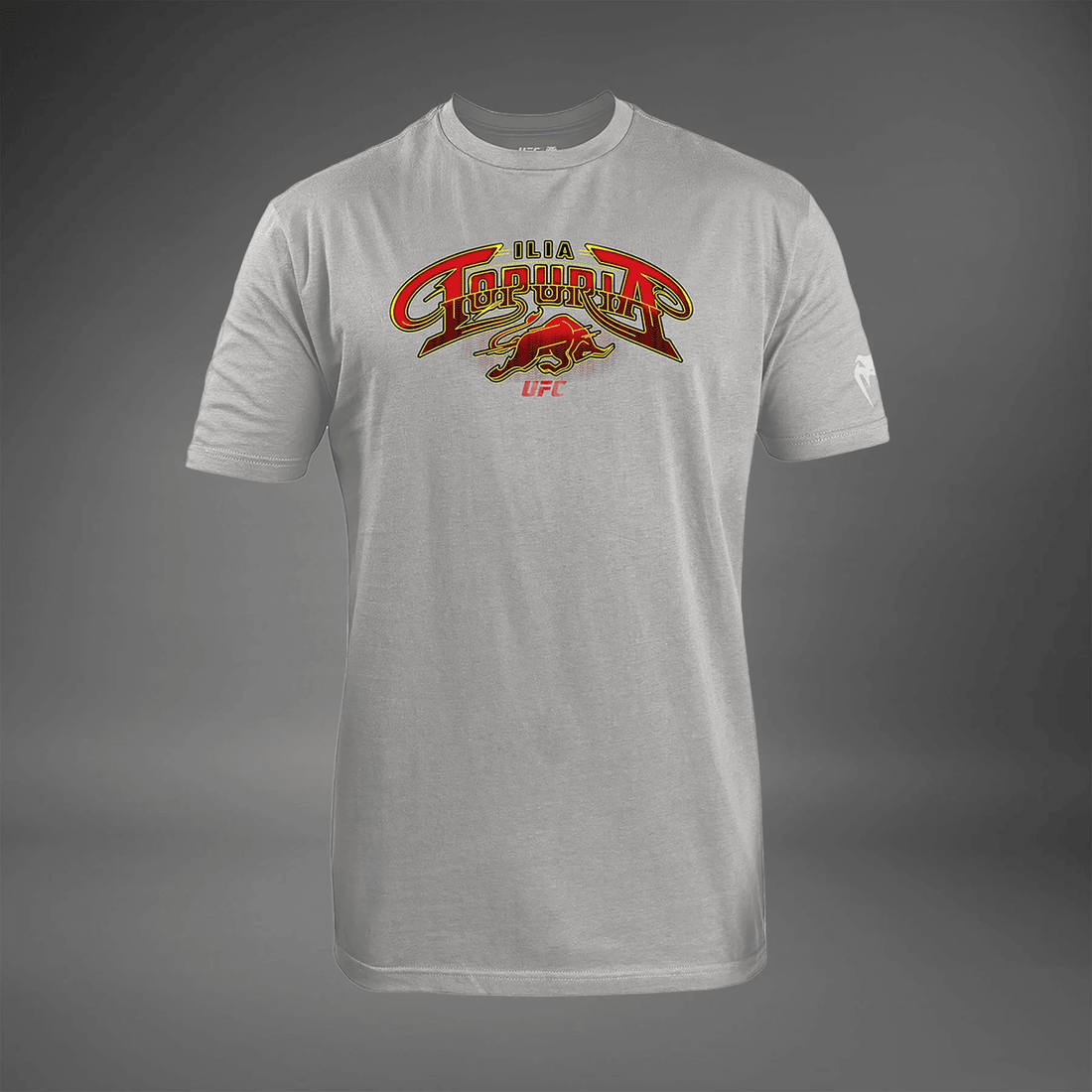 Men's UFC Unrivaled by Venum Heather Grey Ilia Topuria T-Shirt