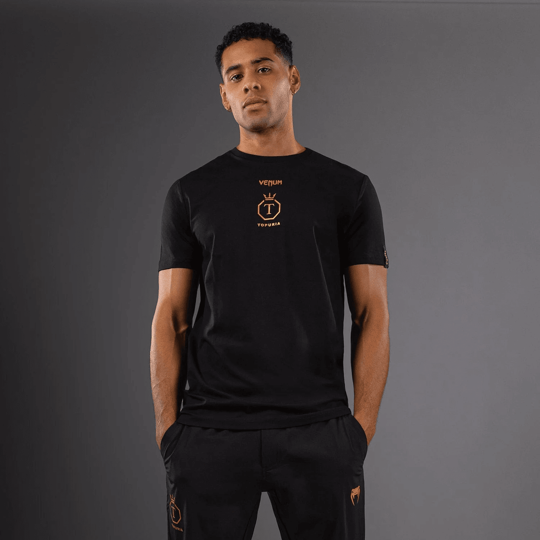Venum x Topuria Unmatched Edition T-Shirt - Black/Gold