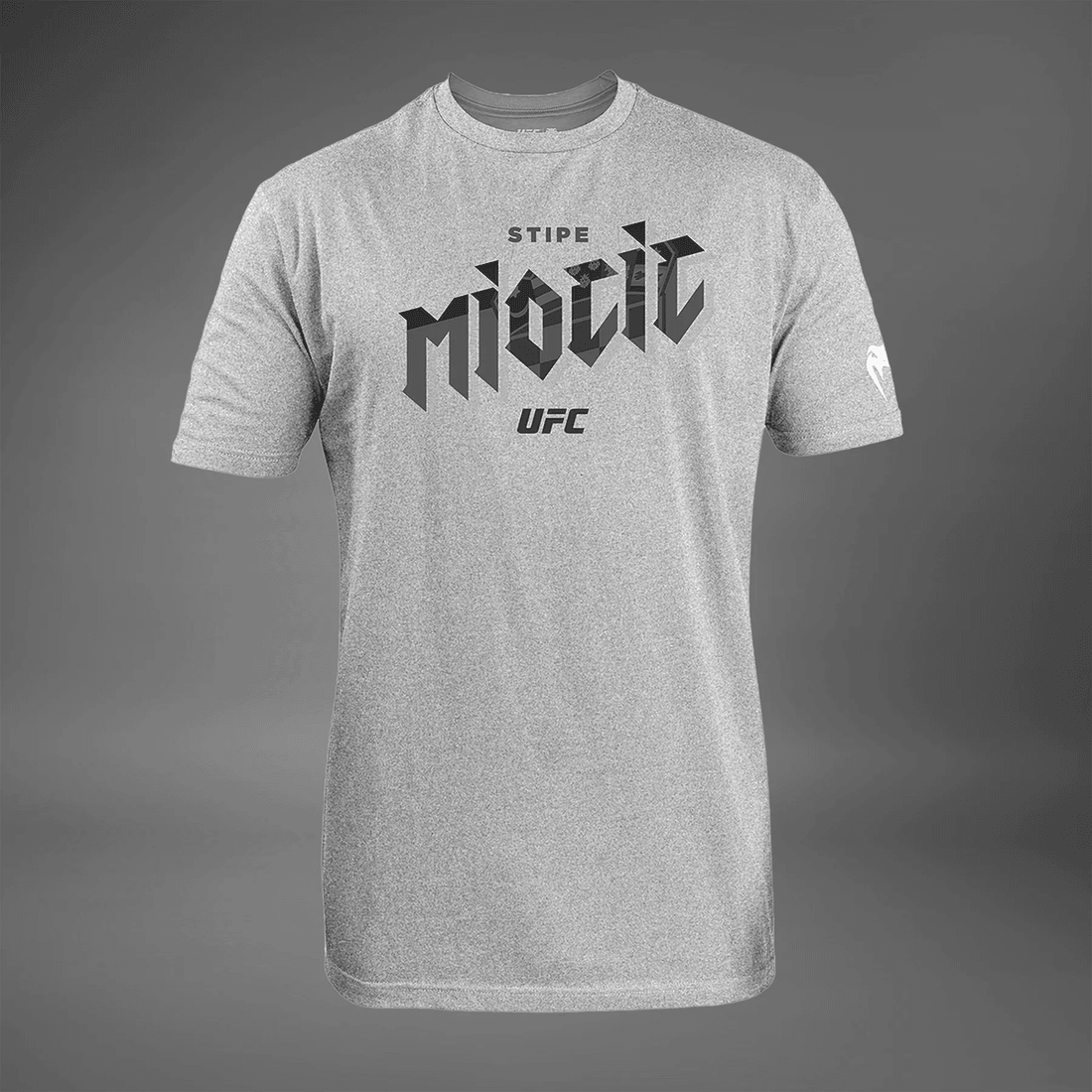 Men's UFC Unrivaled by Venum Heather Grey Stipe Miocic T-Shirt