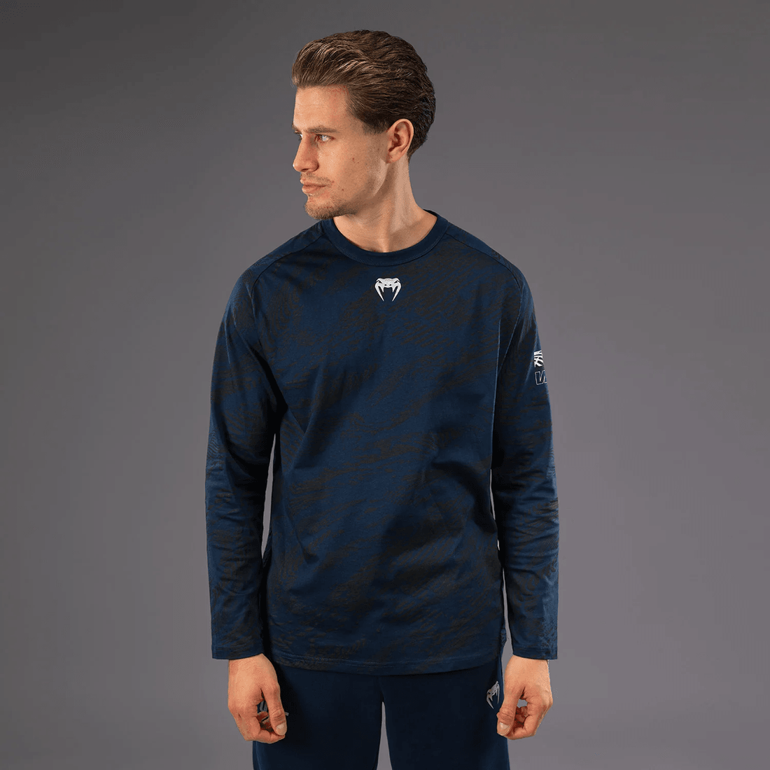 UFC Fusion by Venum Fight Week Men’s Long Sleeve T-Shirt - Oceanic Blue