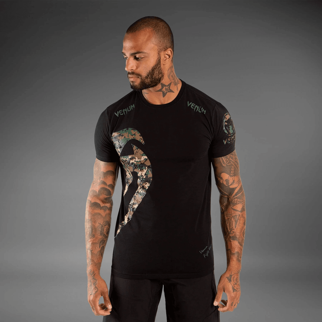 Venum Original Giant T-Shirt - Black/Forest-Camo