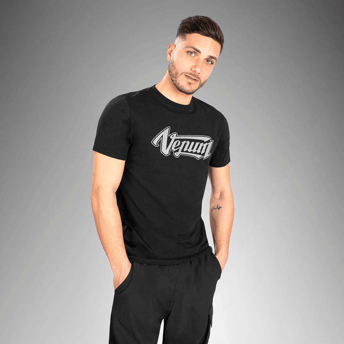 Venum Absolute 2.0 T-shirt - Adjusted Fit - Black/Silver