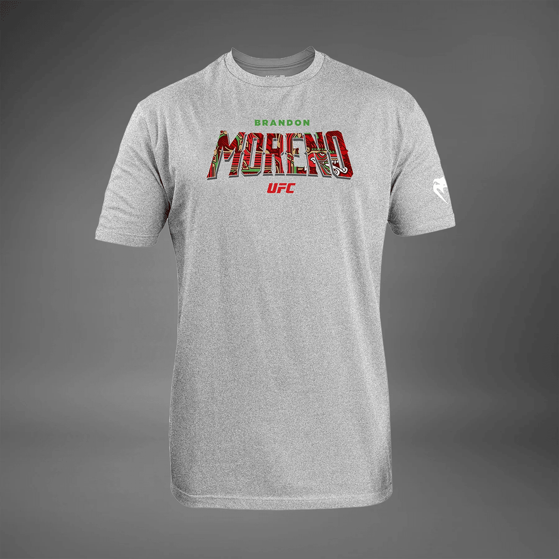 Men's UFC Unrivaled by Venum Heather Grey Brandon Moreno T-Shirt