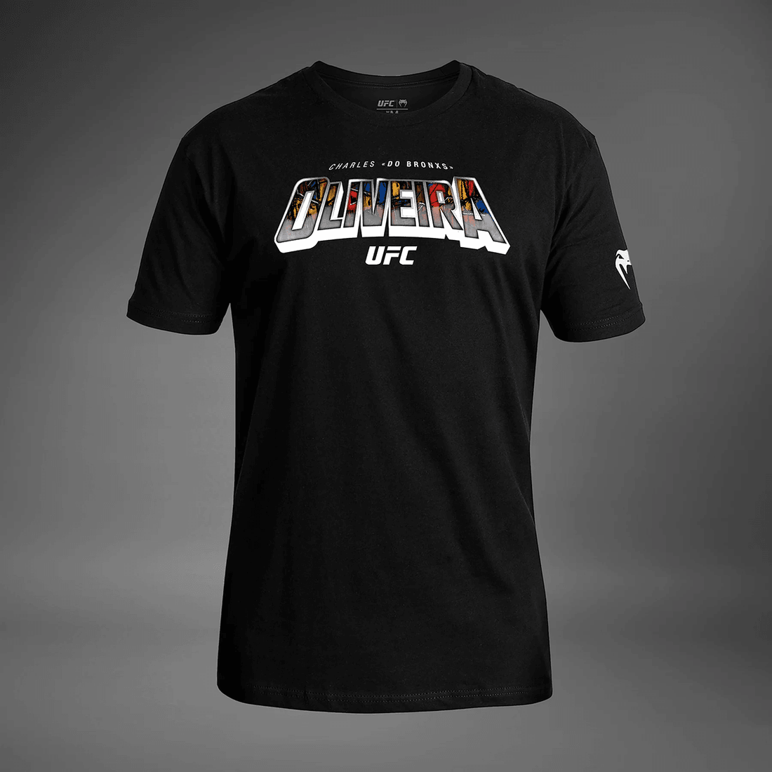 Men's UFC Unrivaled by Venum Black Charles Oliveira T-Shirt