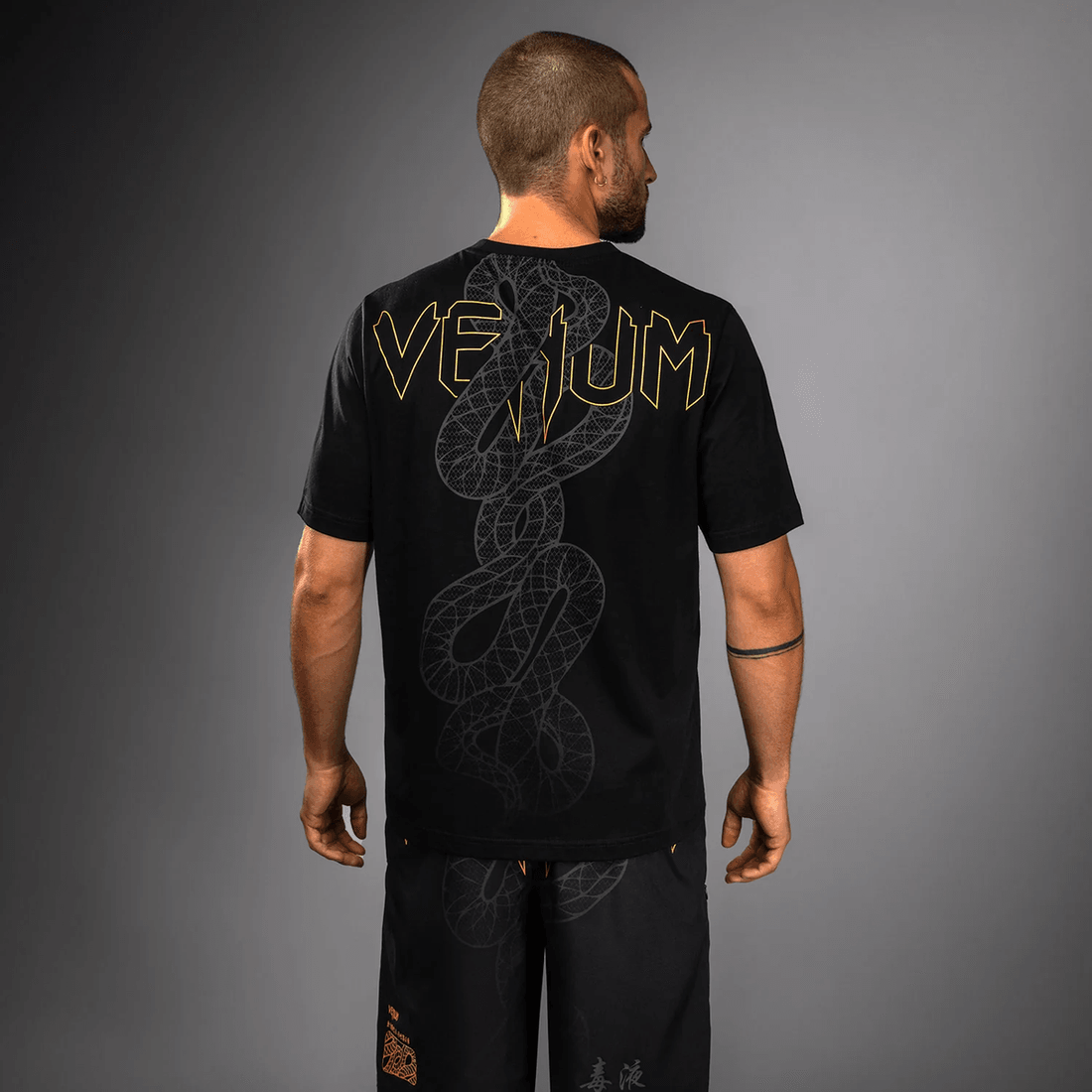 Venum Serpenti T-Shirt - Black/Silver/Gold