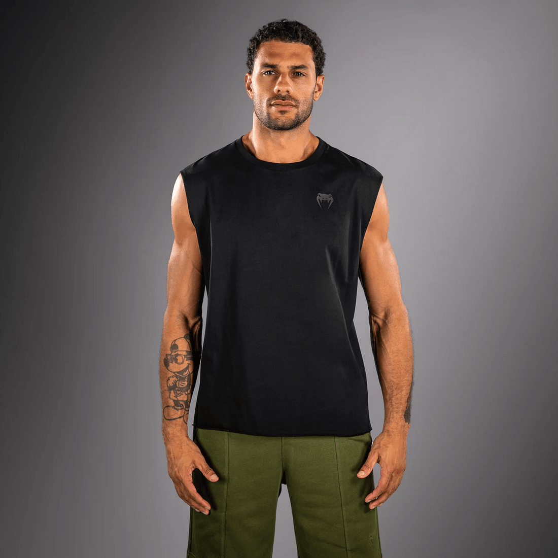 Venum Divide Sleeveless T-Shirt - Black