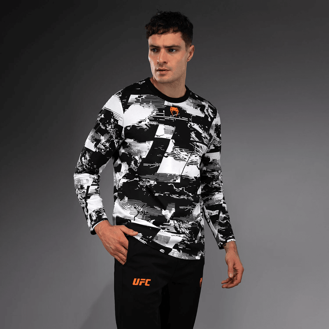 Men's UFC Zenith by Venum White Authentic Fight Week Long Sleeve T-Shirt