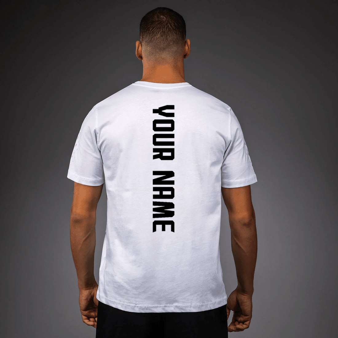 Men's UFC Zenith by Venum Replica White T-Shirt Personalized