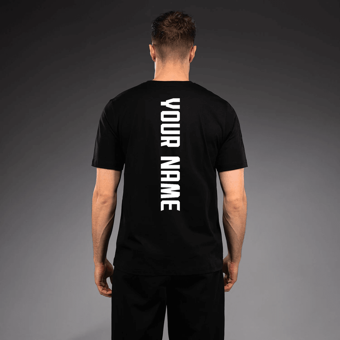 Men's UFC Zenith by Venum Replica Black T-Shirt Personalized