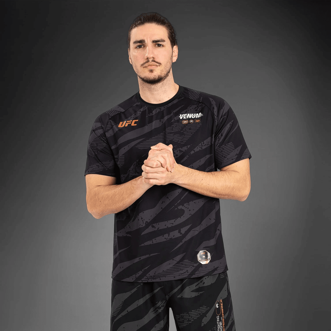 UFC Adrenaline by Venum Men's Fight Week Dry-Tech T-shirt - Urban Camo