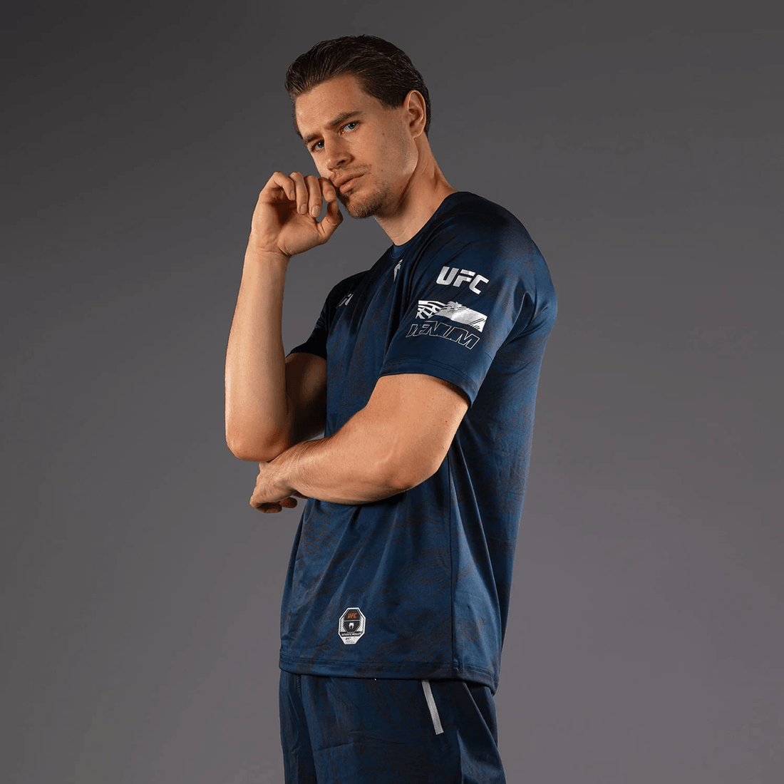 UFC Fusion by Venum Fight Week Men’s Dry-Tech T-Shirt - Oceanic Blue