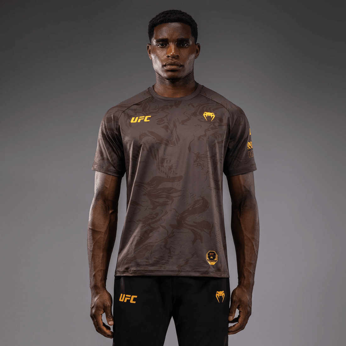 UFC Fusion by Venum Fight Week Men’s Dry-Tech T-Shirt - Earthen Brown